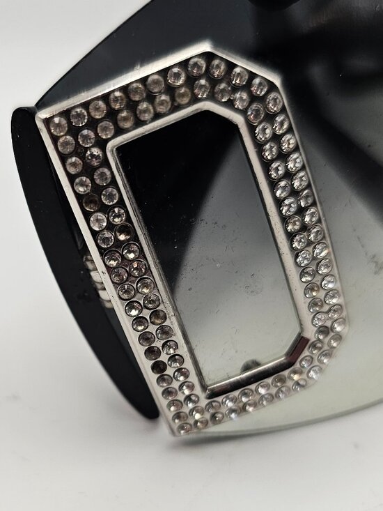 Dolce & Gabbana DG893‑S Vintage Jeweled Shield Sunglasses, Black/Gray, Early 2Ks main image 8